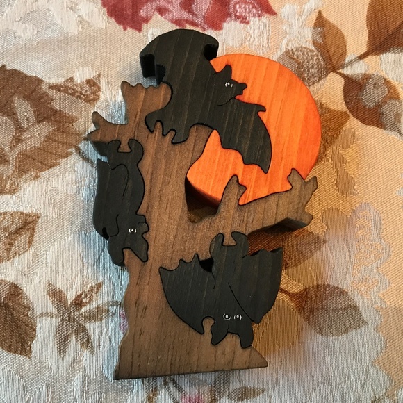 3 Halloween Wooden Puzzles Decor - Picture 4 of 5